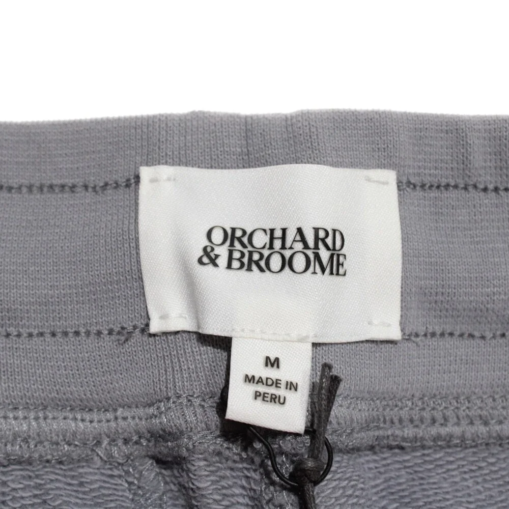Orchard & Broome NWT Jogger Sweatpants Size M Clinton in Cloud Gray Cotton Blend